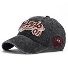 Classic Vintage Distressed Baseball Cap  Washed Cotton  Adjustable Fit A-black