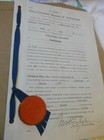Antique 1920 Us Patent Document Velocipedes Trademark Thompson Mfg Co Ford