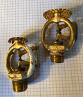 Two Csb Brass 1950 s Model A High Temp Upright Fire Sprinkler Heads Used Clean