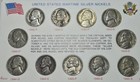 1942 - 1945 Us Silver Jefferson War Nickels   Wwii P D S   Nickel Sale 