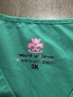 Medical Scrub Set Natural Uniforms Men Women Unisex Top Pants Hospital 3xl Green