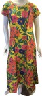 Vintage Mode O day Size Large Amazing Vivid Floral Print Long Full Maxi Dress Xl