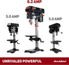 Bucktool 12-inch 3 4hp Variable Speed Bench Top Drill Press With Laser Guide