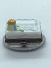 Vintage Porcelain Hinged Trinket Box Midwest Cannon Falls Birthday Sheet Cake