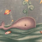 Vtg Lamont Athena Kids Clothes Laundry Hamper Mcm Whale Ocean Star Moon Dolphin