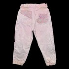 Rare Vintage 80s Levi Denim Floral Girls Set Jacket Pants Size 6 Usa Made  read 