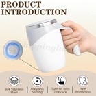 Automatic Self Stirring Mug Magnetic Stainless Steel Coffee Cup Milk Mixing Usb
