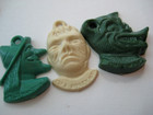 Vintage Plastic Monster Frankenstein wolf witch Gumball Prize Charm Lot