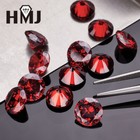 0 8 15mm 300pcs Garnet Red Loose Cubic Zirconia Round Aaaaa Cz Stone Gemstone