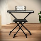 61 Key Electronic Keyboard Starter Package With Stand Bench And More  200 Tones