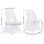 Uimoso White 12 30 Pcs Stretch Spandex Chair Covers Wedding Banquet Decoration