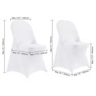 Vevor White 12 30 Pcs Stretch Spandex Chair Covers Wedding Banquet Decoration