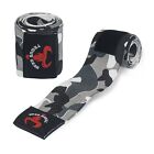 Elasticated Elbow Sleeves Support Wraps Straps 40  Gym Power Weight Lifting Pair