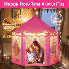Princess Castle Play Tent For Girls Large Kids Play Tents Hexagon Playhouse With