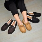 Men s Memory Foam Moccasin Slippers Warm Plush Indoor Outdoor Shoes  Size 10