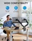 Dual Monitor Stand Fully Adjustable Desk Mount For 13 To 32 Inch Screens With