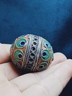 Ancient Roman Handmade Bronze Bead - Unique Multicolor Aged Beads
