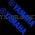 Yamaha Sticker Set Of 2 Vinyl Decal Fzr Fj Forks  Music Piano Guitar Instruments