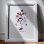 4000 K Strikeout Club Nolan Ryan Baseball 8x10 Print Poster Art Illustrated
