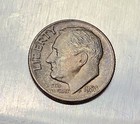 Bu Roll 1953 Silver Roosevelt Dimes 50 Pc Uncirculated Tough Date Roll Toned End