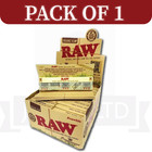 Raw Connoisseur King Size Organic Hemp Rolling Papers   Tips 1 Box Unrefined