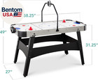 Led 54 Inch Air Hockey Game Table W light-up Scoreboard  Powerful Motor  Ac Outl