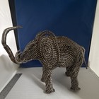Handcrafted Elephant Metal Scrap Sculpture From Africa
