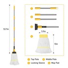 Ezkey Heavy Duty Commercial Mop  Industrial Mop With 1 Industrial Mop  Yellow