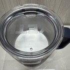 Yeti Rambler 14 Oz Mug Dark Blue With Lid Branded Silver Uline Logo