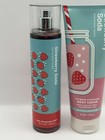 New Bath   Body Works Strawberry Soda Set Full Size Body Cream Fragrance Mist