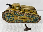 Vintage 1930s Marx Tin Litho Sparkling Doughboy Pop-up Tank    Works See Video 
