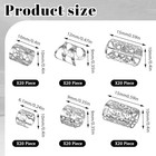 120 Pcs Silver Dreadlock Beads Locs Accessories  Braid Jewels For Hair Soft