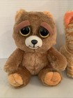 Feisty Pets Bear   Kitty Cat Plush 8    Stuffed Animals Plush Lot Of 2