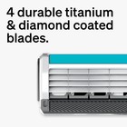 Schick Quattro Titanium 4-blade Razors For 1 Count  pack Of 1   Multicolor
