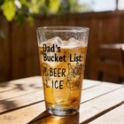 Father s Day Dad Beer Pint Glass 16oz Engraved Gift From Daughter Son
