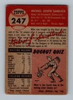 1953 Topps  247 Mike Sandlock Low Grade Vintage High   Baseball Card