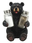 Black Bear Bearly Seasoned Salt   Pepper Shakers Kitchen Decoration Figurine