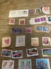 Vintage Stamp Lot Over 100 Us Burma Europe  flag Stickers