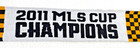 Adidas Mls 2011 Cup Champions Reversible Fringed Scarf New With Tags