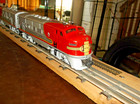 Vintage 1948 Lionel Santa Fe 2333 F3 Aa Diesel Locomotive Set  2 Pk Bundle 
