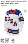 Team Usa Auston Matthews Hockey Nike 2026 Away Replica Jersey - White Mens Small