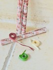 Miniature 1 12 Scale Holiday   Christmas Wrapping Paper   Ribbon
