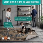 Premium Non Slip Rug Pad 2x3 Feet 1 4  Thick Cushioned Gripper For Hardwood
