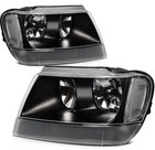 Headlight Assembly 1999-2004 Jeep Grand Cherokee Wj Smoked Driver Passenger