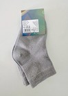 Rambutan Kids Gray Bamboo Seamless School Socks 3 Pack Sz 23-26  4-8 Yrs 