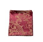 Luxury Red Tan Fabric Shower Curtain Jacquard Print Design 72 Long Vines