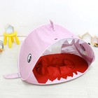 Baby kids Shark Beach Tent  Shade Tent For Children  Outdoor Sun Shade In Pink