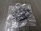 Vtg Black Plastic Beads Prayer Crucifix Catholic Religious Rosary Italy New