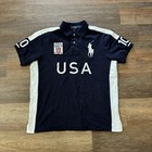 Polo Ralph Lauren Usa  10 Polo Shirt Sz Xl  Navy Blue Olympics Pony