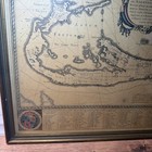 Vintage Willem Blaeu Bermuda Landowners Map Framed Wall Print Art 22x18 In